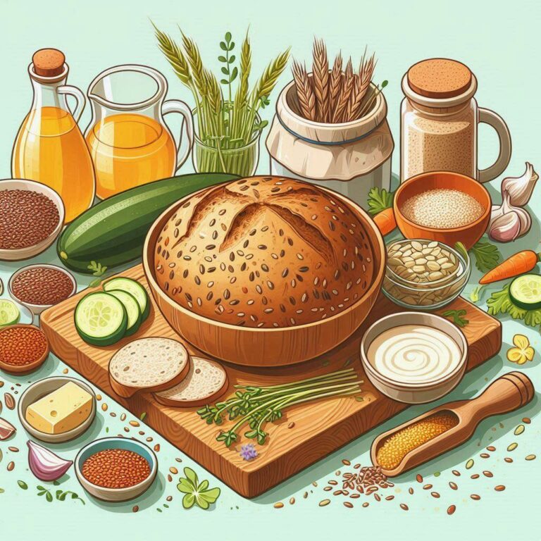 🍞 Как приготовить сыроедные хлебцы с проростками, льном и овощами