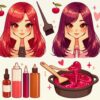 🍒 Окрашивание волос в трендовые оттенки: от гнилой вишни до бургунди