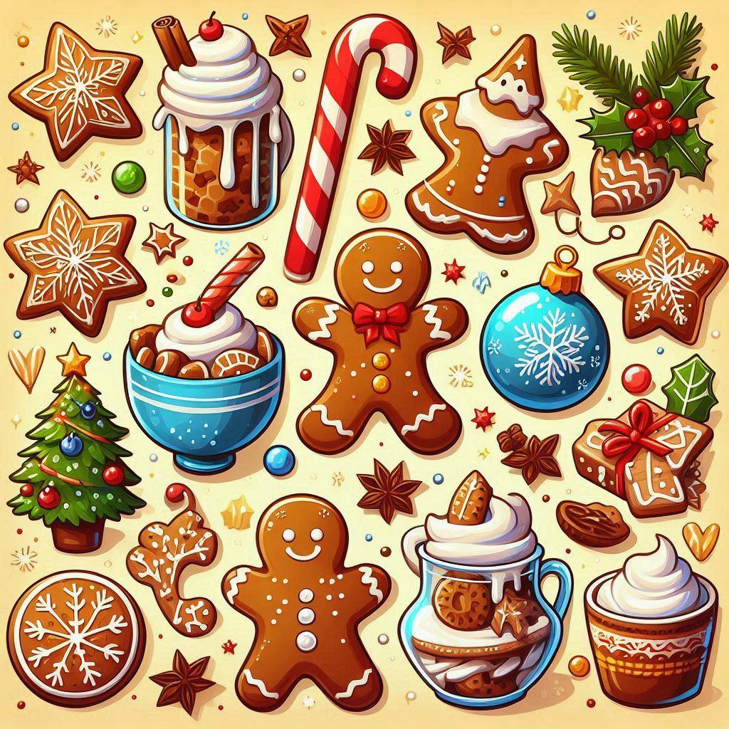 🎄 9 восхитительных рецептов рождественской имбирной выпечки: 🥠 Хрустящее имбирное печенье для всей семьи