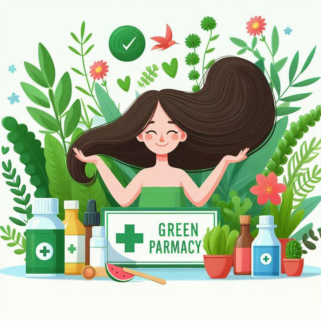 🌿 Зеленая аптека: лучшие растения для здоровья и красоты волос: 🌱 Крапива: секрет укрепления и борьбы с выпадением волос
