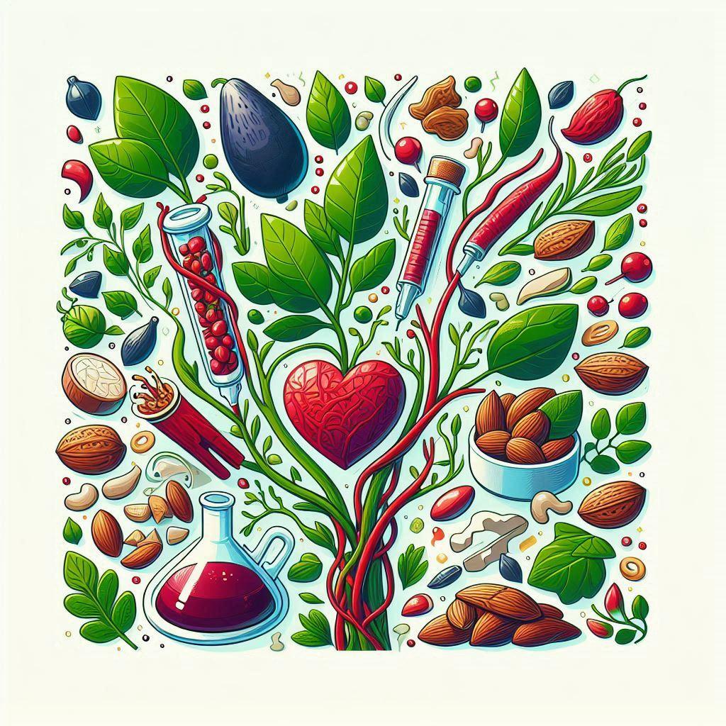 🌿 Растения, орехи и травы для здоровья сосудов: как улучшить кровообращение: 🌼 Фитотерапия: как использовать растения для лечения сосудов