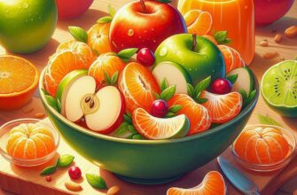 🍏🍊 Фруктовый салат с яблоками и мандаринами: рецепты и советы