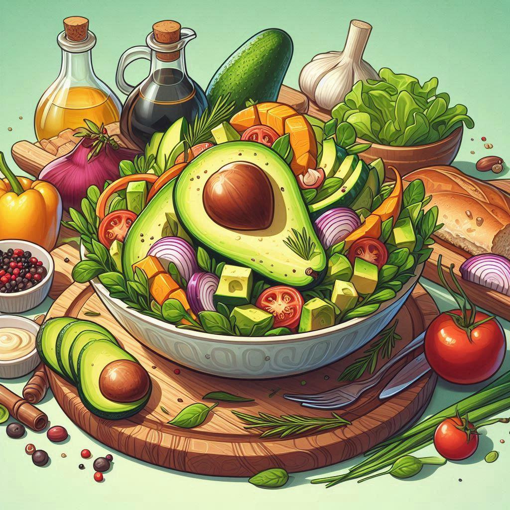 🥑 Рецепты изысканных салатов с авокадо для каждого дня: 🌿 Основные ингредиенты для салатов с авокадо: сочетаем вкусы