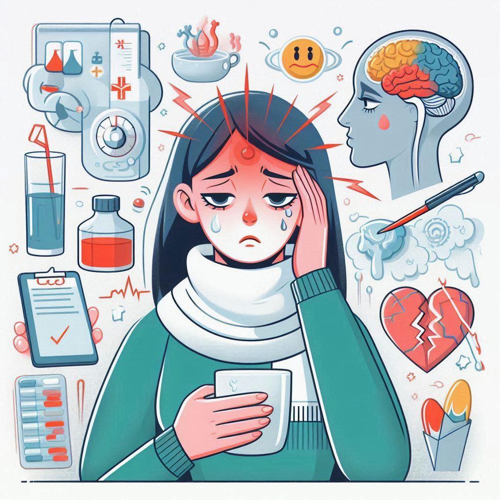 🧠 Советы при сильной головной боли: мигрень, простуда, лихорадка и изменения погоды: 🌡️ Стратегии облегчения головной боли при повышенной температуре