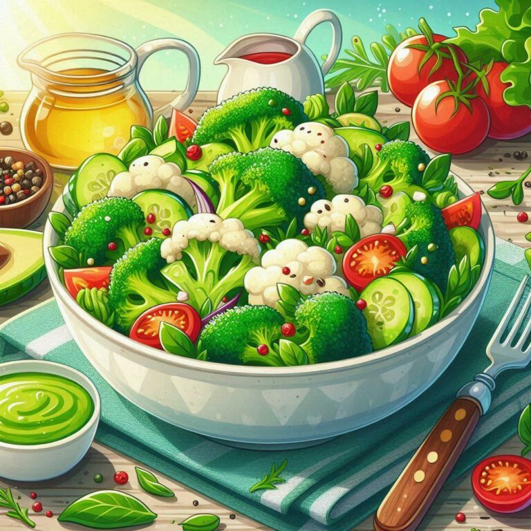 🥦 Сыроедческий салат из брокколи и цветной капусты: полезный и легкий рецепт