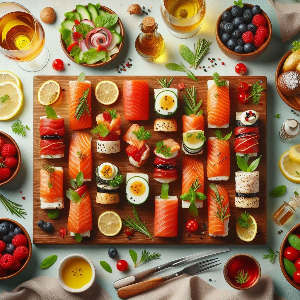 🍣 12 рецептов закусок с красной рыбой для праздничного стола: 🥒 Закуска из красной рыбы с огурцом и йогуртом