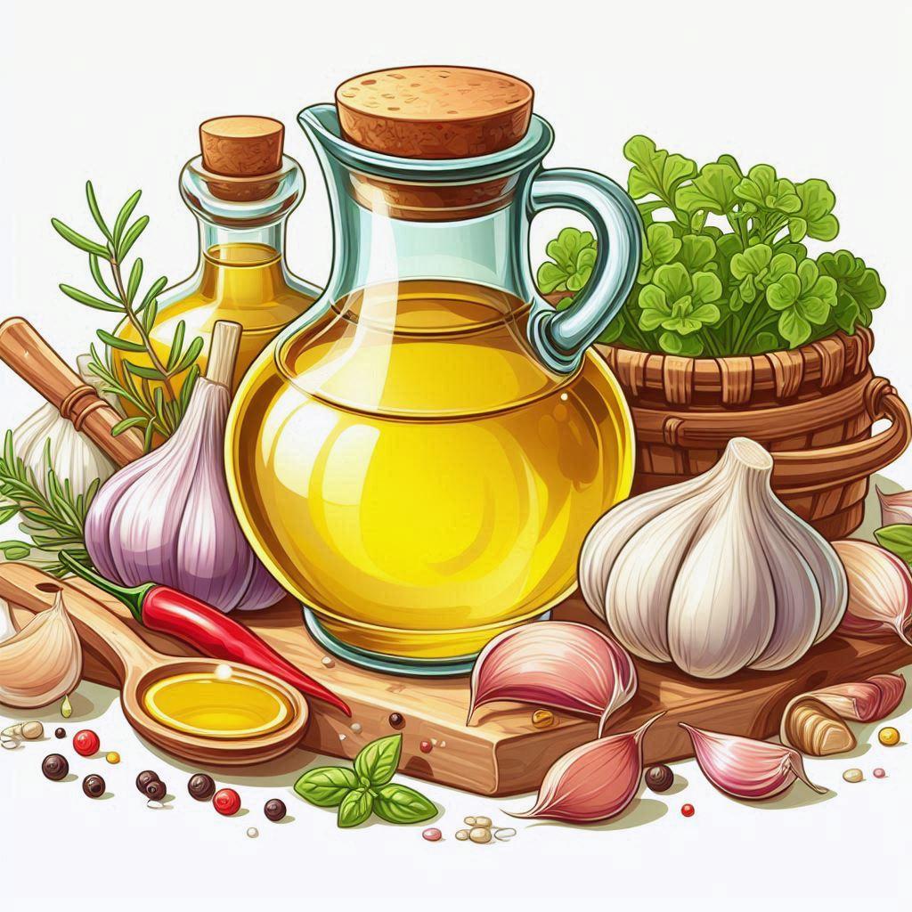 🧄 Изготовление домашнего чесночного масла: польза и рецепты: 🌱 Выбор идеального масла для настаивания с чесноком