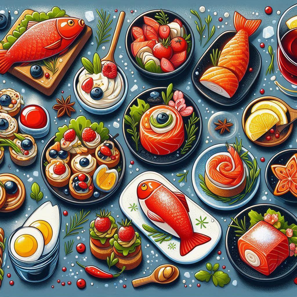 🍣 12 рецептов закусок с красной рыбой для праздничного стола: 🐟 Секреты выбора свежей красной рыбы для закусок