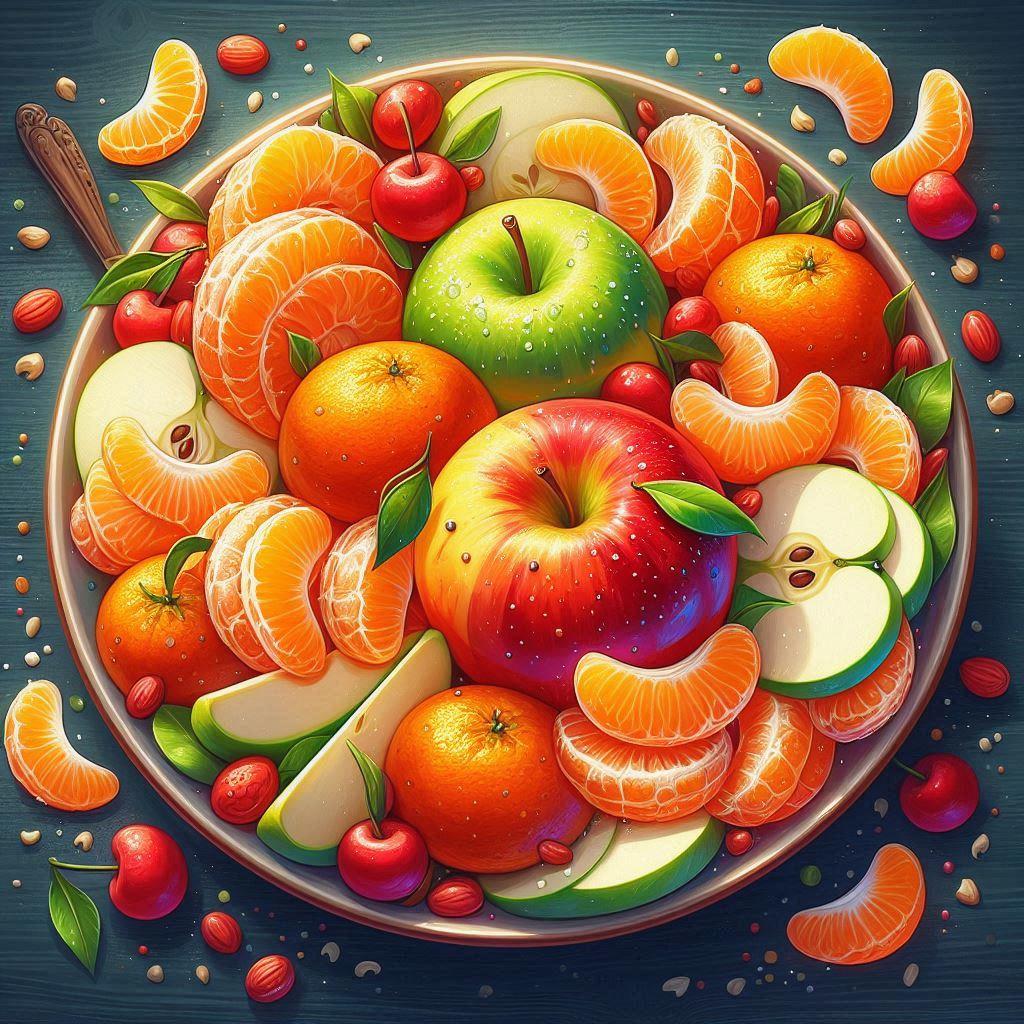 🍏🍊 Фруктовый салат с яблоками и мандаринами: рецепты и советы: 🥥 Заправки для фруктового салата: простые и питательные рецепты