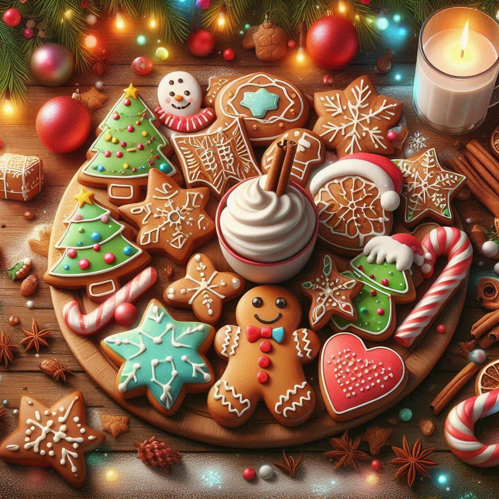 🎄 9 восхитительных рецептов рождественской имбирной выпечки: 🍰 Имбирный торт с кремом и медовыми нотками