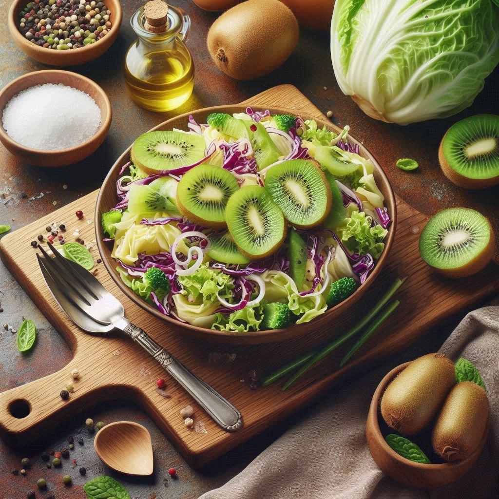 🥗 Приготовление сыроедческого салата с киви и капустой: рецепт и советы: 🔪 Техника нарезки: сохраняем пользу каждого ингредиента