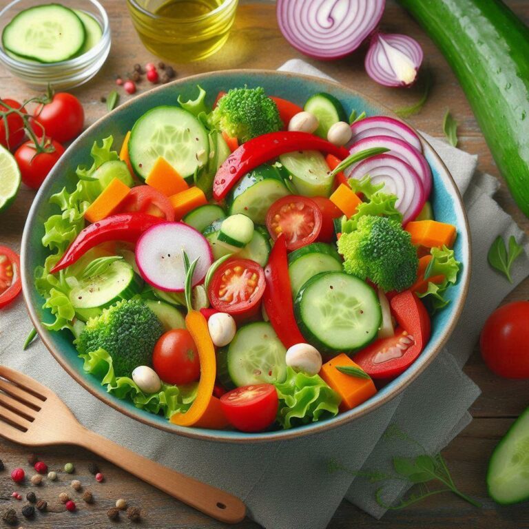 🥗 Салаты из свежих овощей: полезные рецепты для вашего здоровья