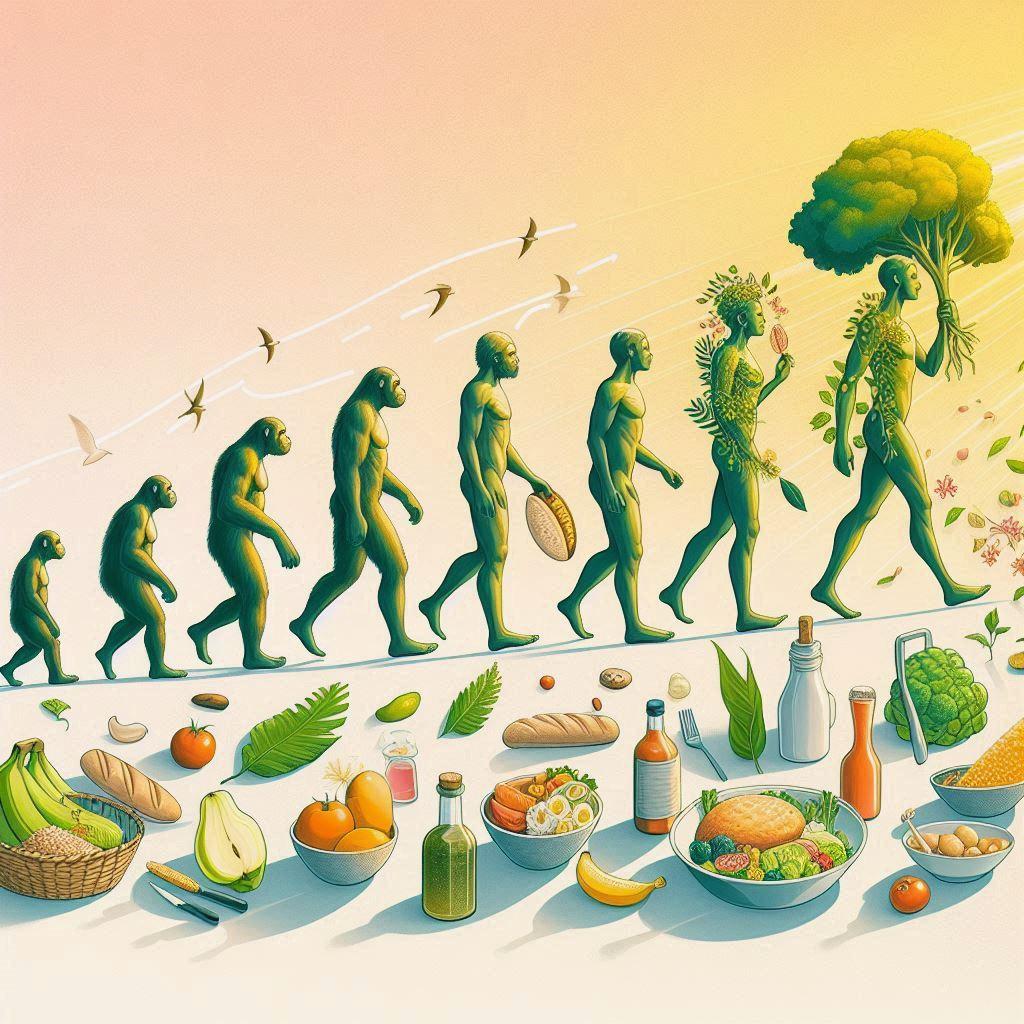 🌿 Эволюция человеческого питания: от всеядности к бретарианизму: 🥦 Всеядность как фундаментальная стадия в питании первобытного человека