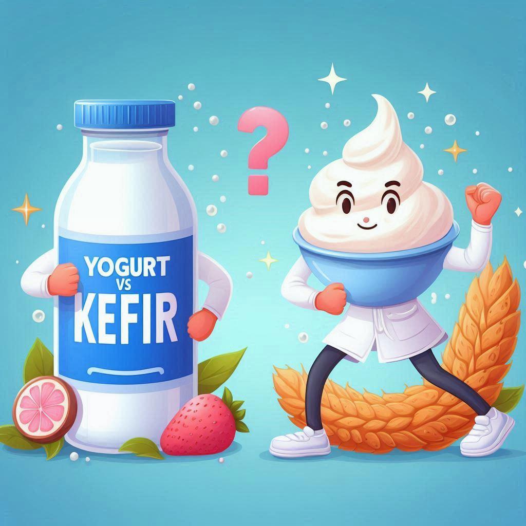 🥛 Йогурт против Кефира: Разбираемся в различиях и выясняем, что здоровее: 🌟 Биологические отличия: бактерии и ферменты