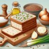 🍞 Как сделать сыроедные хлебцы с луком и пророщенной пшеницей