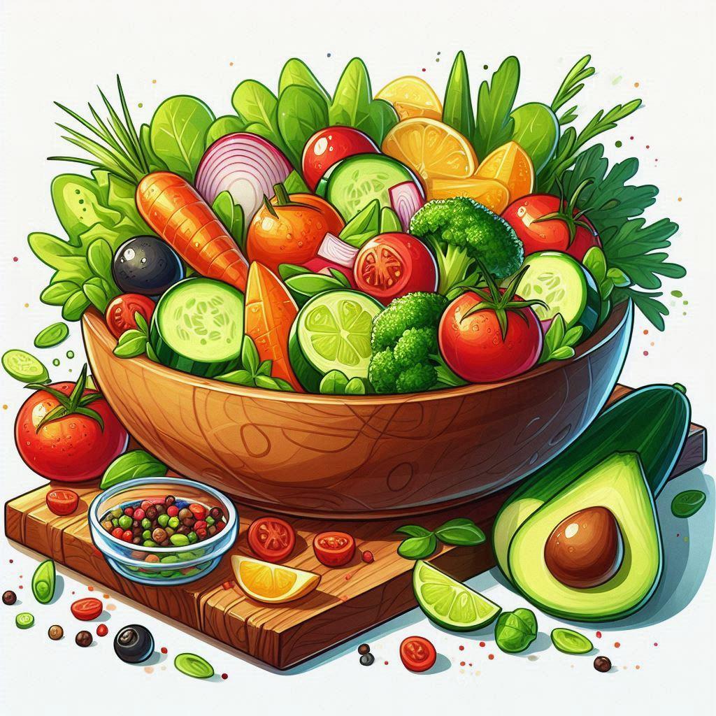 🥗 Салаты из свежих овощей: полезные рецепты для вашего здоровья: 🍋 Лучшие сочетания овощей для вкусных салатов