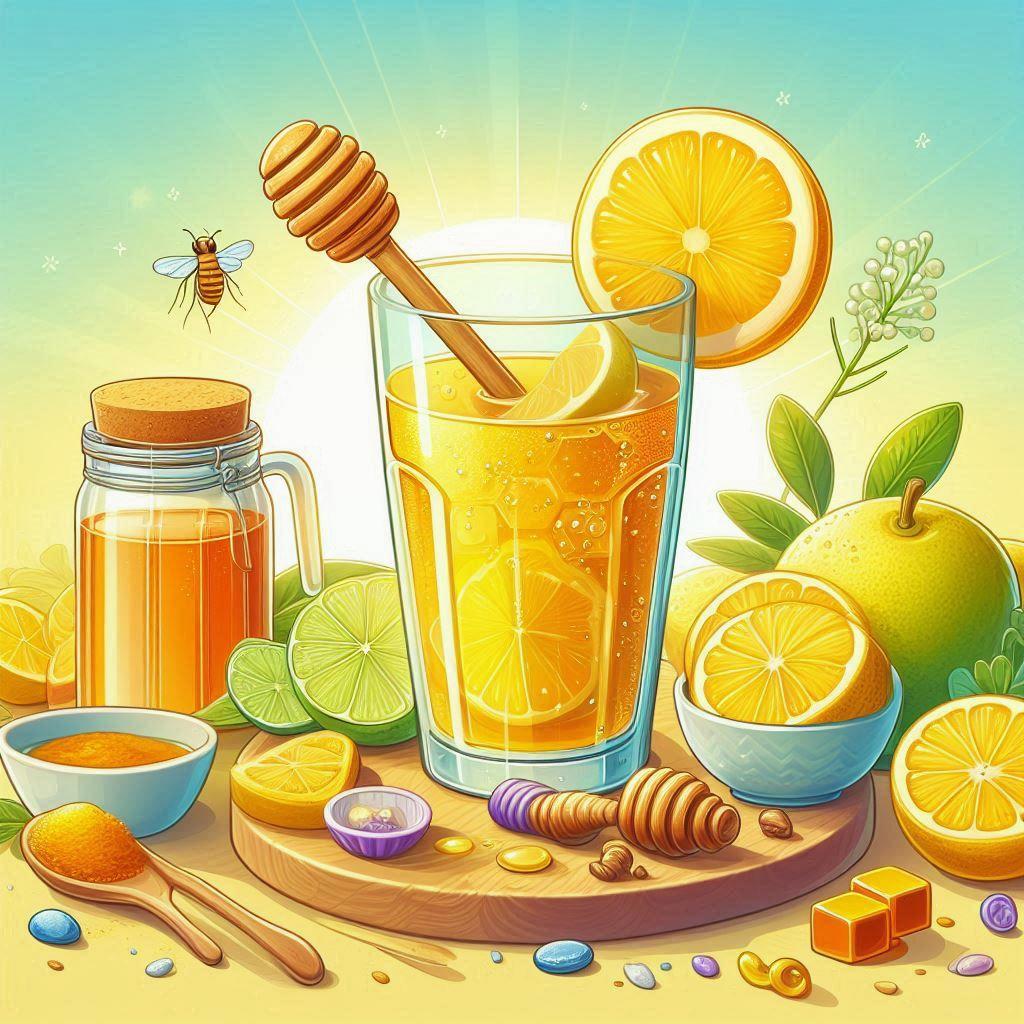 🌞 Утренний ритуал: польза напитка с содой, медом, лимоном и куркумой на голодный желудок: 🍋 Лимонный заряд: витаминный всплеск и его влияние на иммунитет