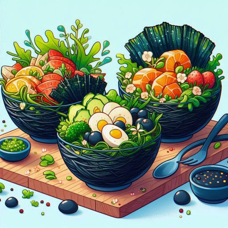 🌊 Три изысканных рецепта сыроедческих салатов с морской капустой