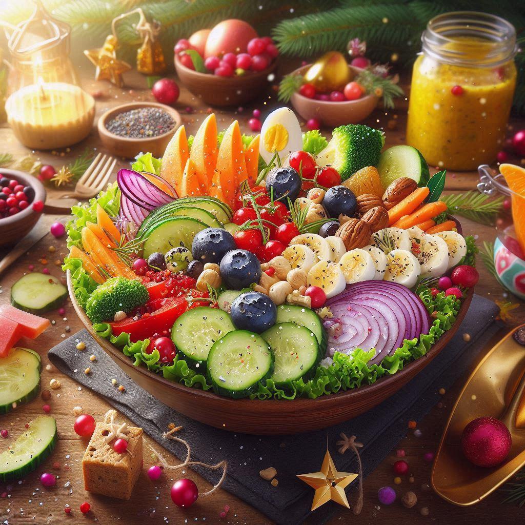 🎉 Лучшие рецепты сыроедных салатов для Нового года: 🍋 Салат с авокадо и цитрусовыми: яркий вкус Нового года