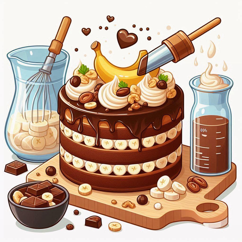 🍰 Приготовление шоколадного торта с банановым кремом и орехами: полное руководство: 🍌 Приготовление идеального бананового крема для торта