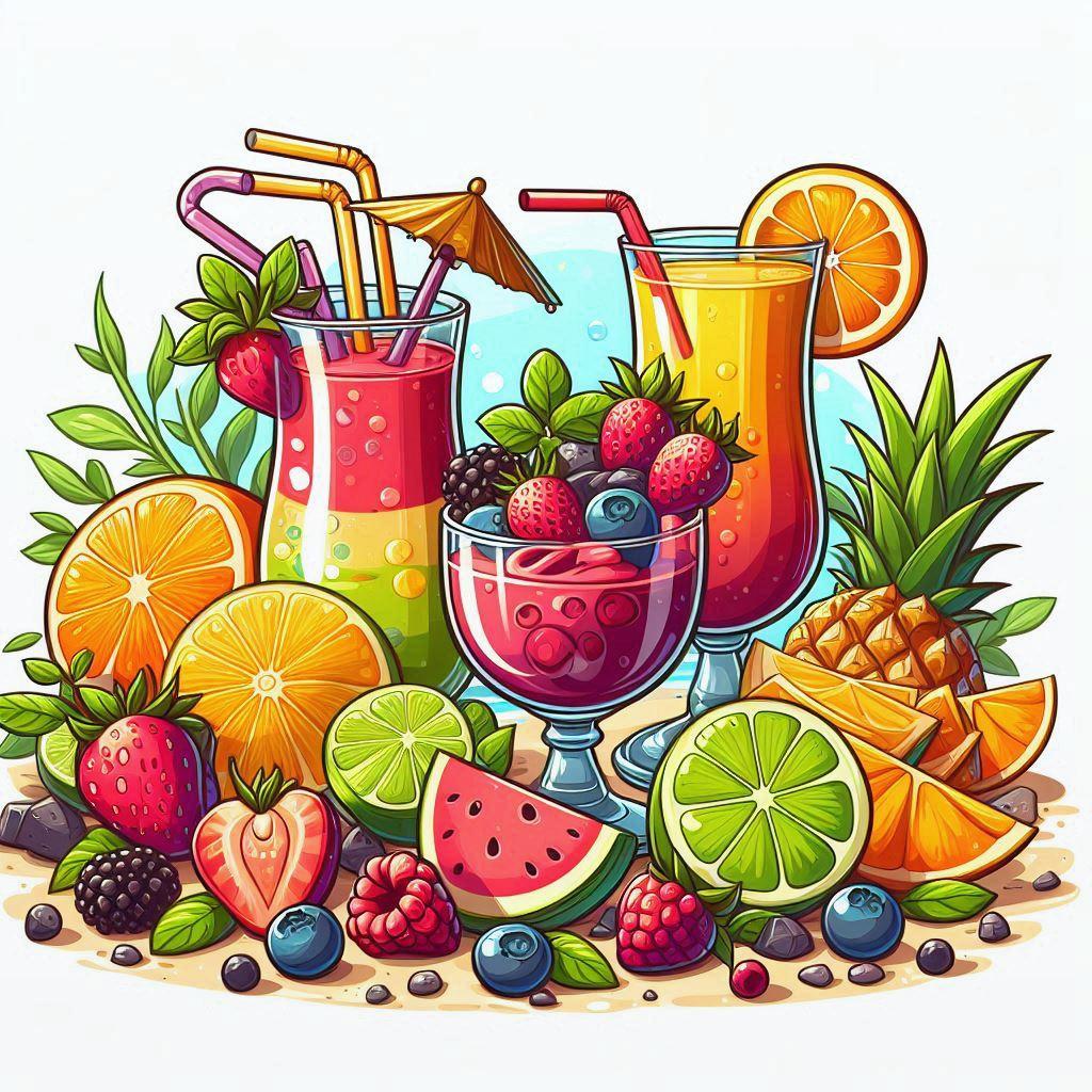 🍹 Рецепты летних коктейлей и смузи для приготовления дома: 🍉 Лучшие фрукты и овощи для летних напитков