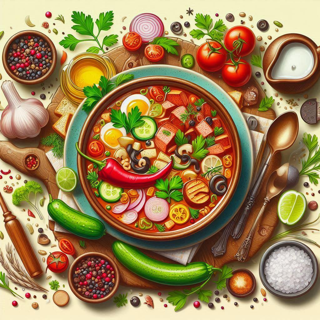 🌍 Исследуйте мир вкуснейших супов со всей планеты в ярких фотографиях: 🍲 Русский борщ: от традиций к современной кухне
