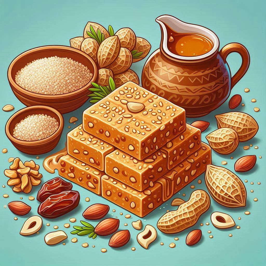 🍯 Рецепт домашней халвы с кунжутом, арахисом и финиками: 🛒 Необходимые ингредиенты для приготовления халвы
