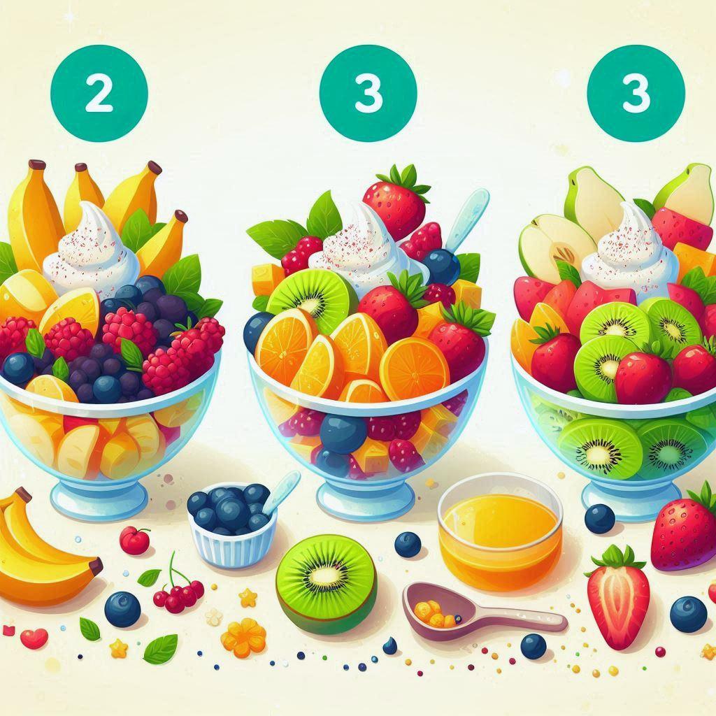 🍇 Три рецепта фруктового салата и ключевые правила их сочетания для здоровья: 🍊 Второй рецепт: Освежающий салат с апельсином, грейпфрутом и мятой